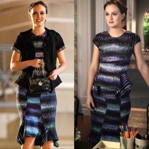 Peter Pilotto Pek Dress Printed Ruffle Silk